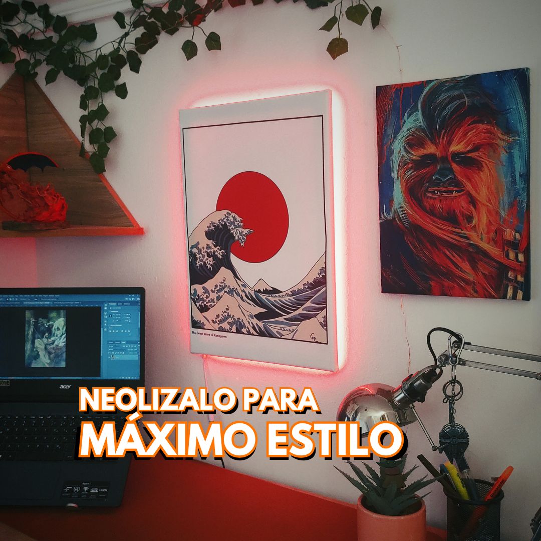 Cuadro Lienzo Canvas Personalizado + ¿Luz Neón?