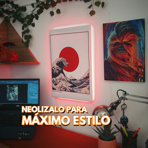 Cuadro Lienzo Canvas Personalizado + ¿Luz Neón?